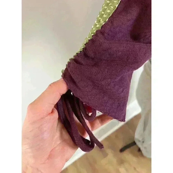 Angels Never Die Maxi Cinched Dress With Tie Retro Goth Boho Peasant MSRP $195 - Picture 13 of 16